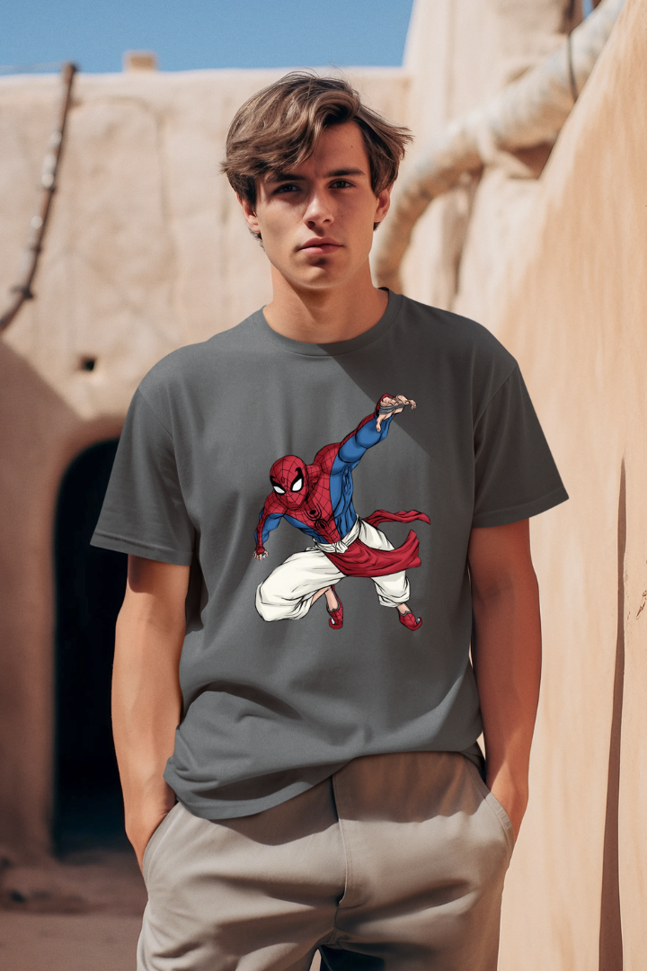 Spiderman- Premium Grey Men T-shirt