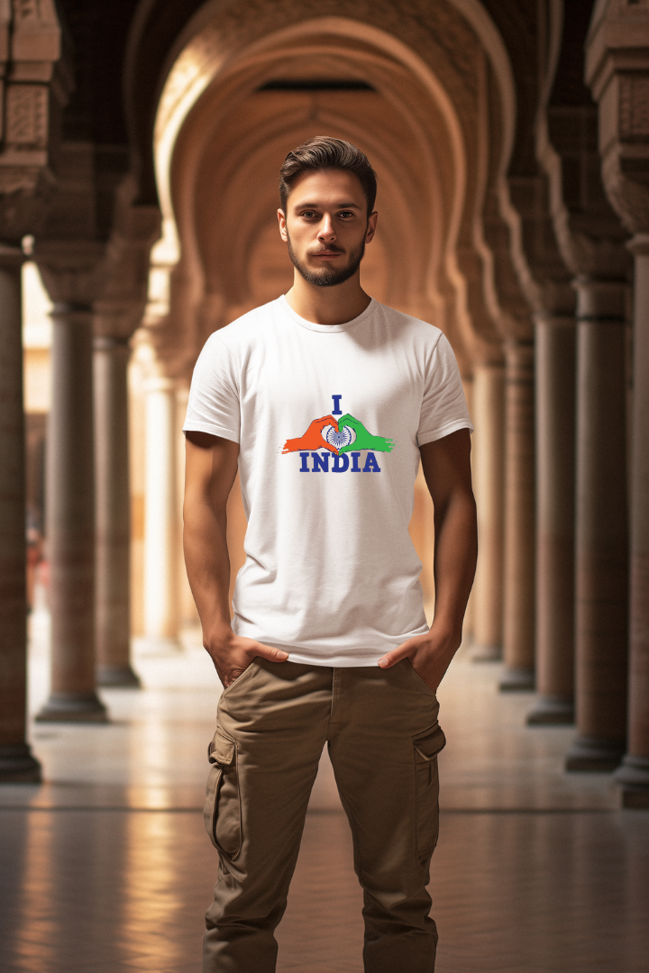 I Love India- Premium White Men T-shirt