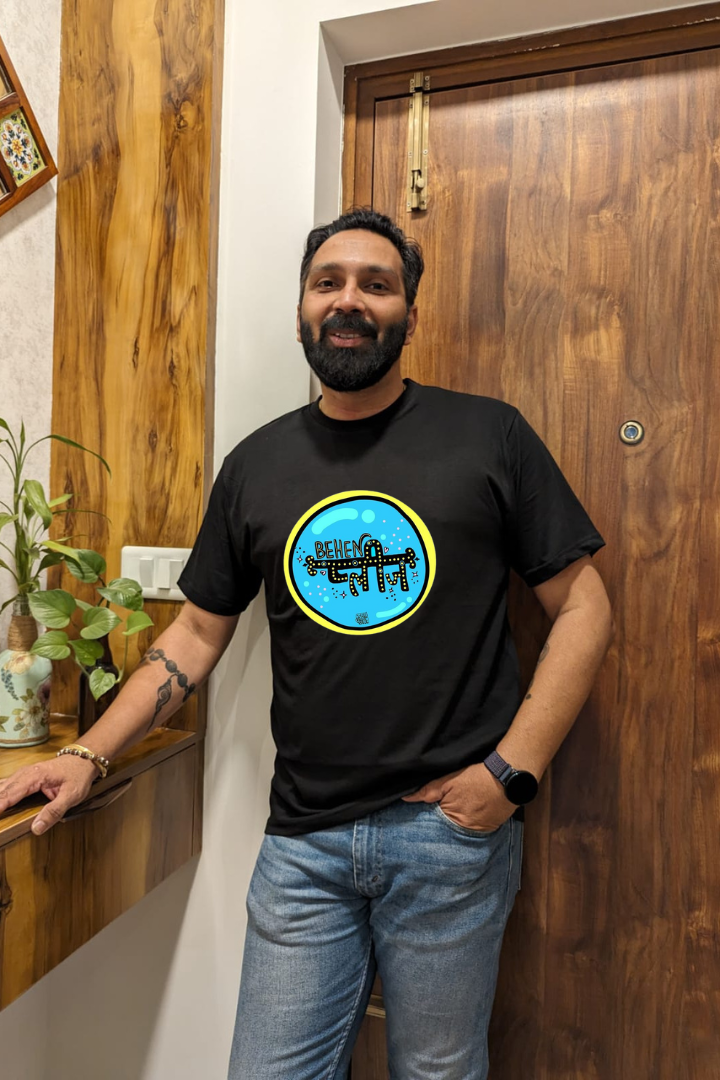 Behen Please- Premium Black Men T-shirt