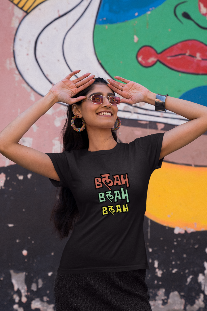 Blah Blah Blah- Premium Black Women T-shirt