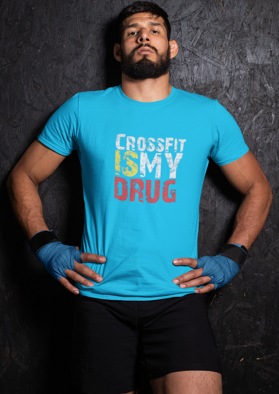 Crossfit is my drug- Men regular fit