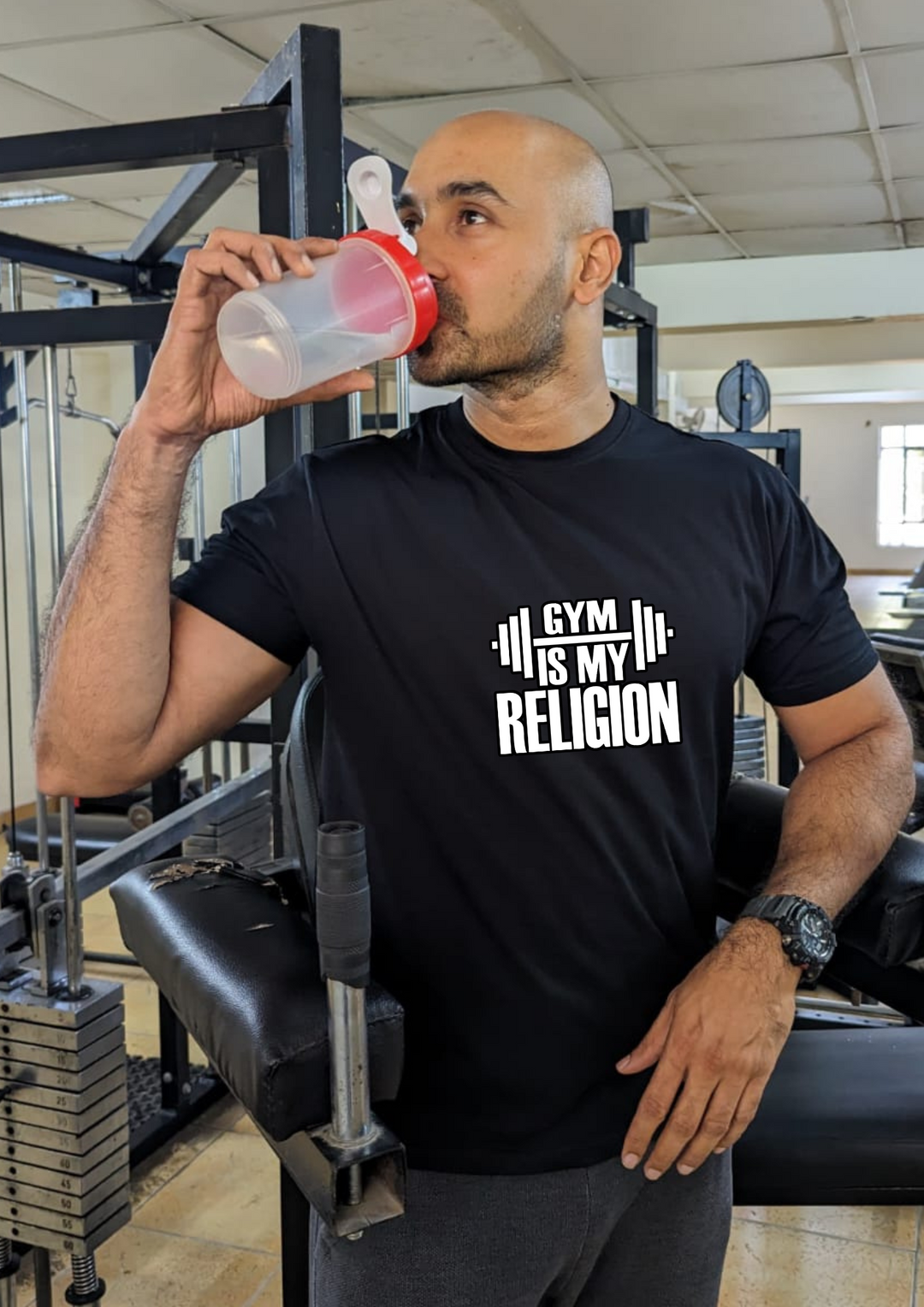 Gym is my religion- Men regular fit