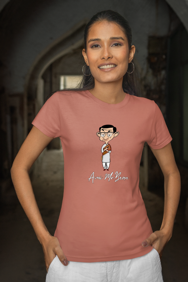 Ami Mr.Bean- Premium Mauve Women T-shirt