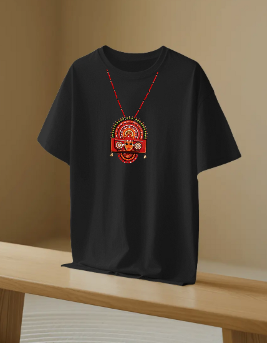 Theyyam Mala Print Unisex Regular Fit T-shirt