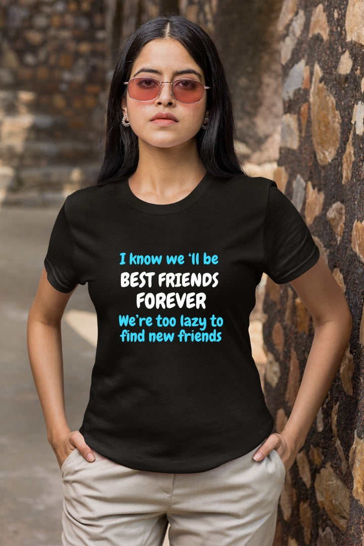 BFF Friendship Theme Premium Women T-shirt