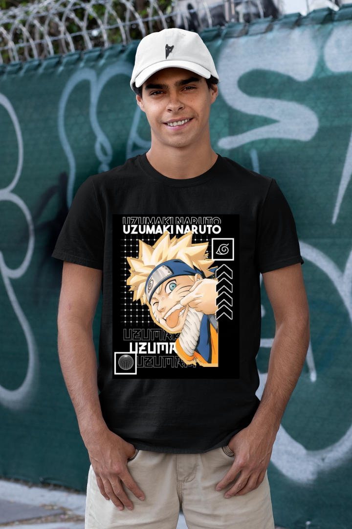 Uzumaki Naruto Anime print- Unisex Regular Fit