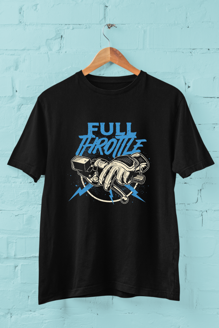 Full Throttle Graphic Unisex Cotton T-shirt