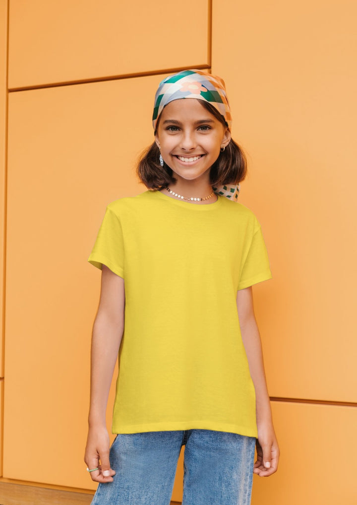 Pick Any 3 – Kids Solid Regular Cotton Tees