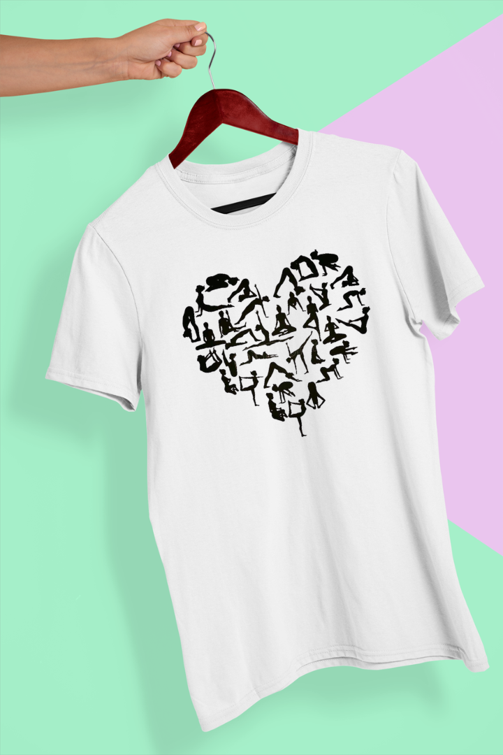 Yoga Theme Cotton Unisex T-shirt