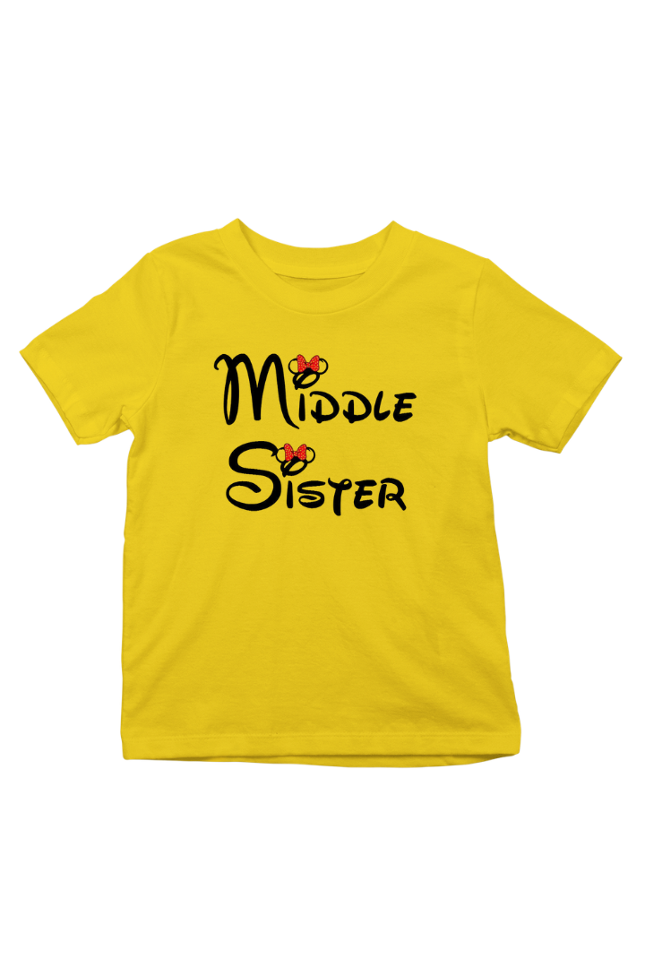 Middle Sister Print Kids Unisex t-shirt