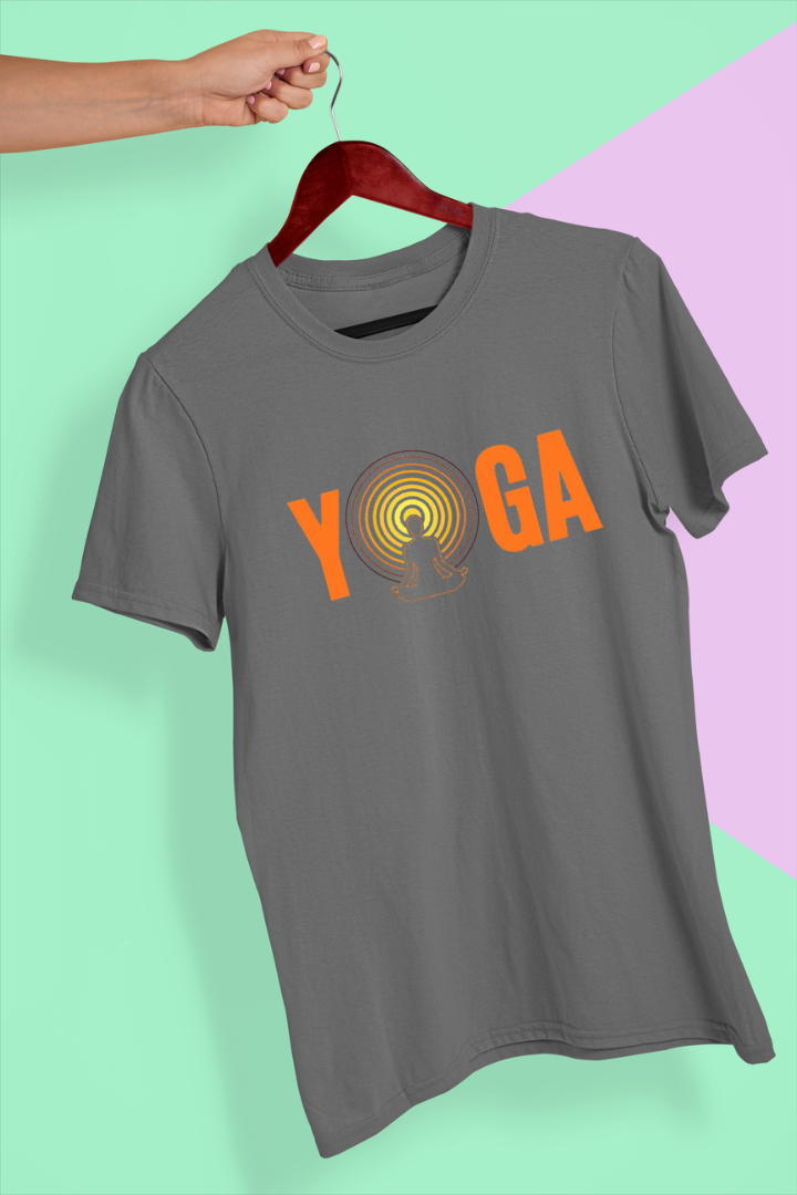 Yoga Theme Cotton Unisex T-shirt