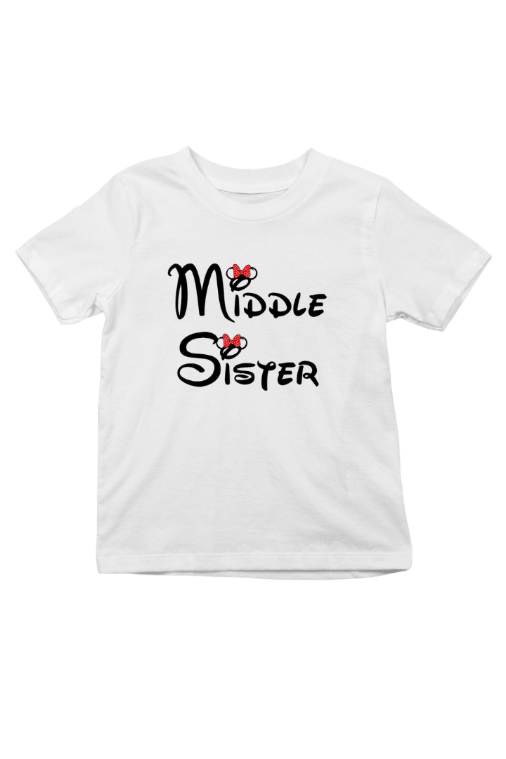 Middle Sister Print Kids Unisex t-shirt