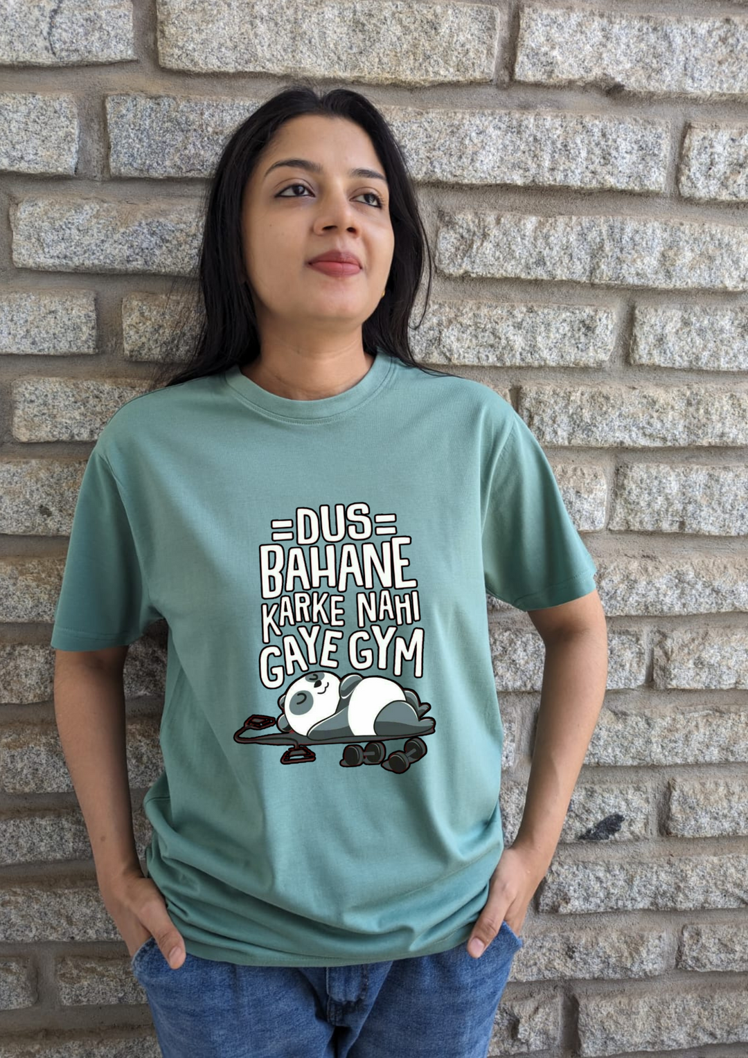 Dus Bahane Karke Nahi Gaye Gym- Women Regular Fit
