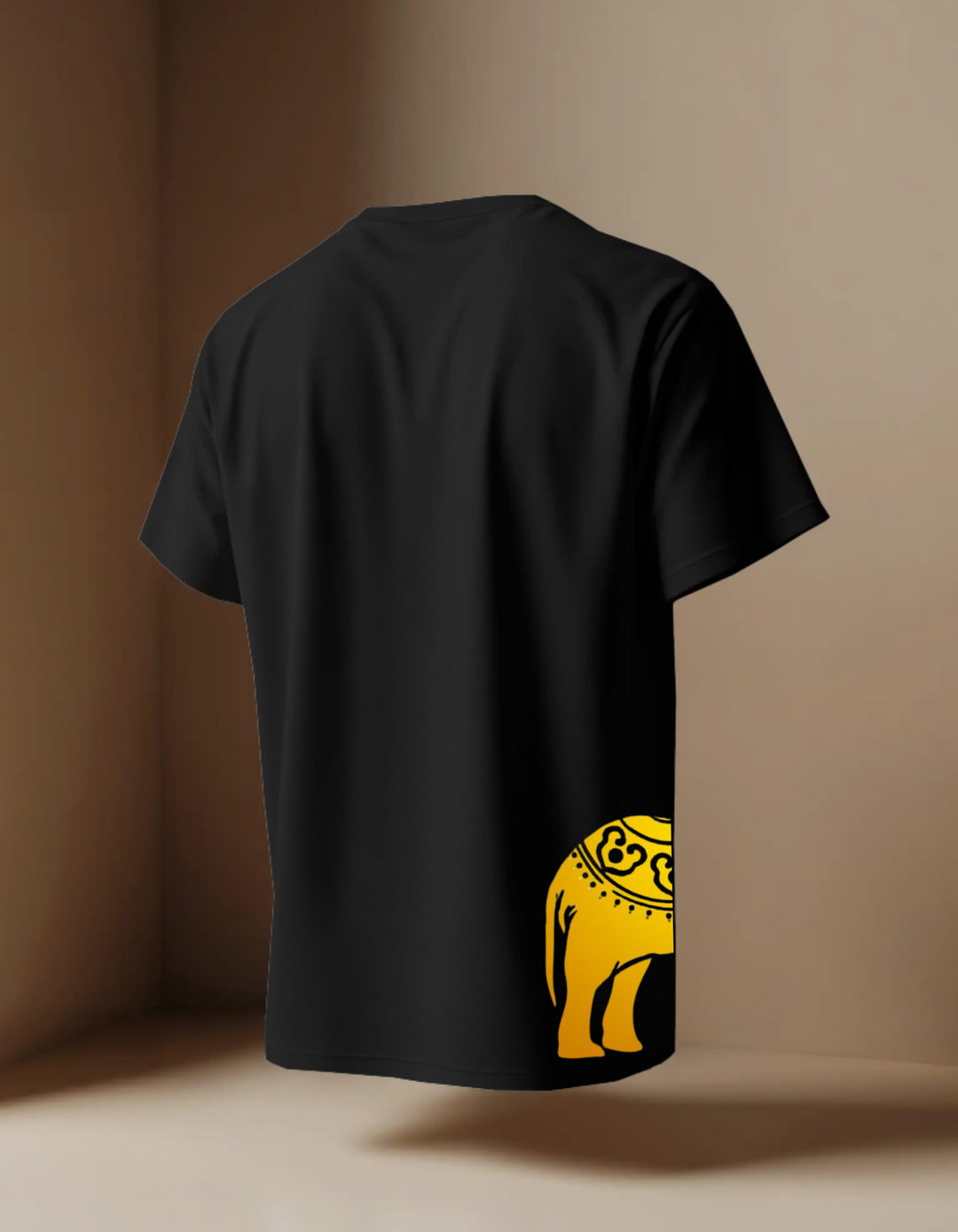 Elephant Front and Back Print Unisex Regular Fit T-shirt