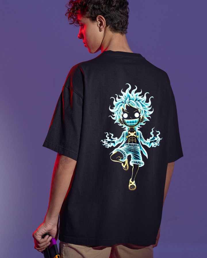 Luffy Oversize Unisex T-shirts - Front and Back print