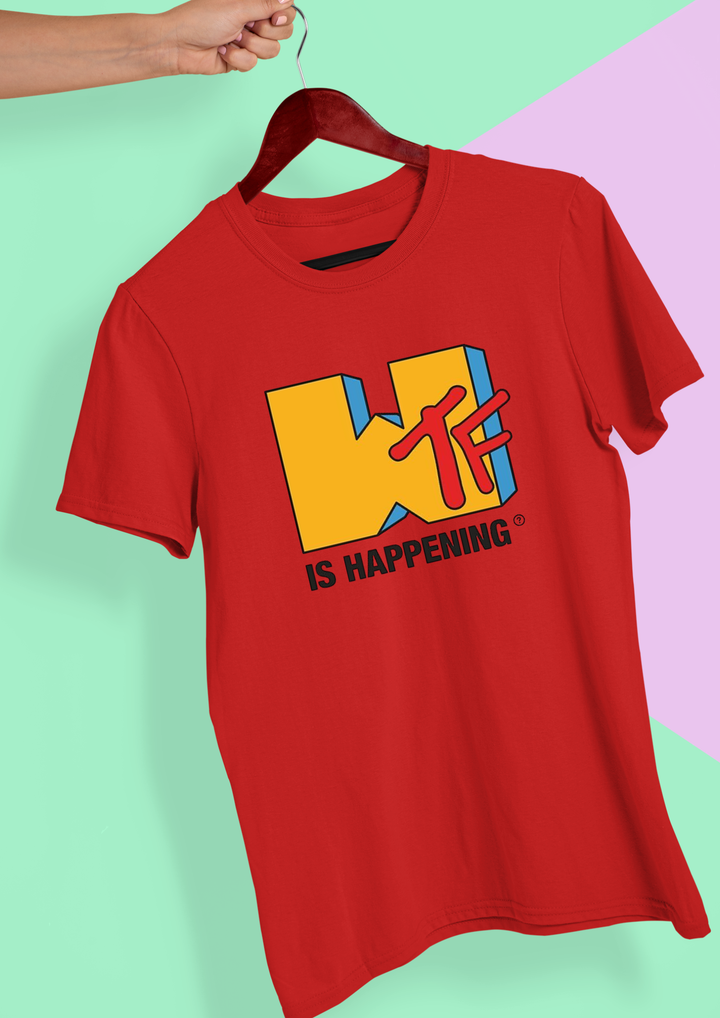 WTF Is Happening Unisex Cotton T-shirt