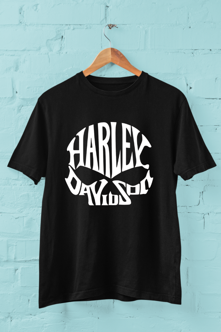 Harley Davidson  Back and Front Print Unisex Oversized Fit T-shirt