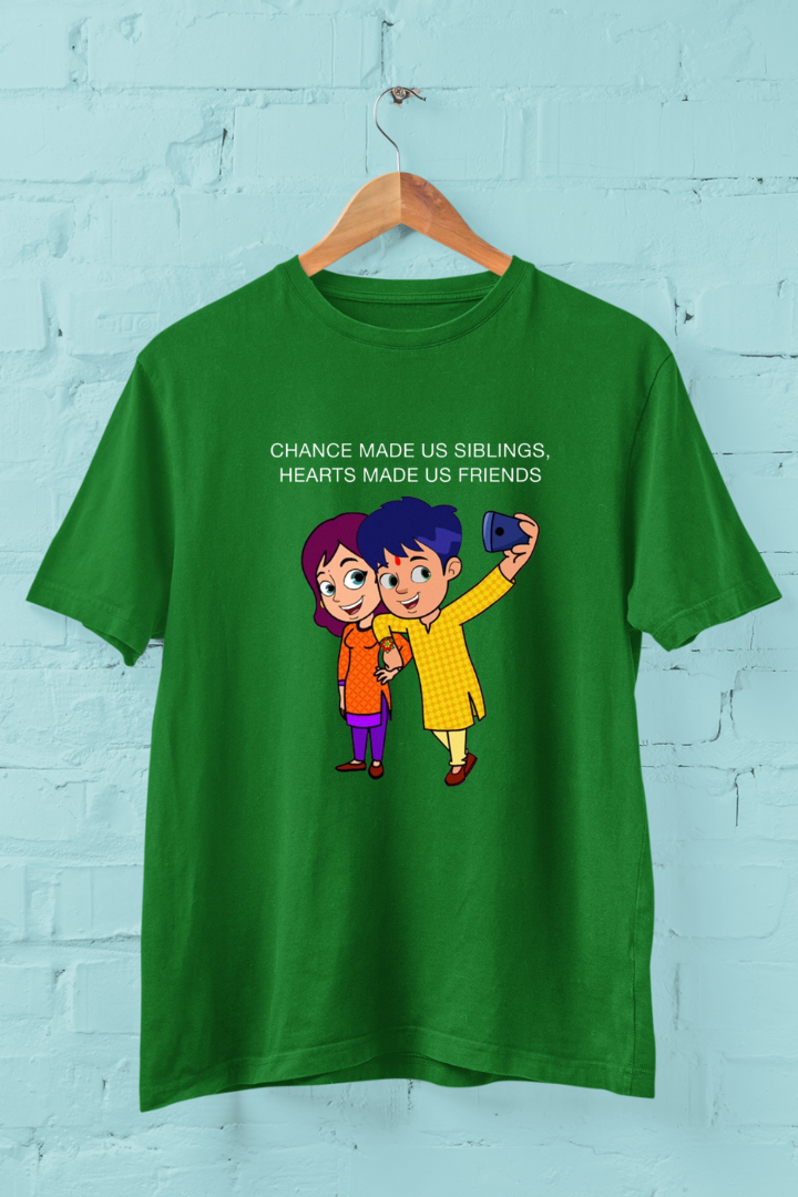 Sibling Theme Print Unisex Cotton T-shirt
