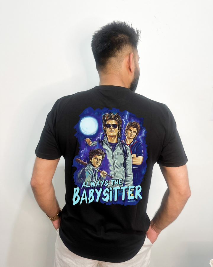 The Babysitter Front & Back print Unisex Cotton T-shirt