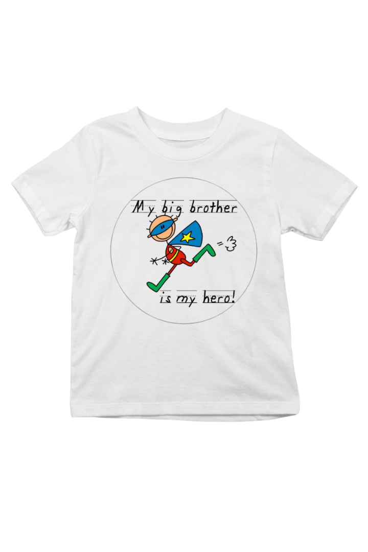My Big Brother Is My Hero Rakshabandhan Print Kids Unisex t-shir