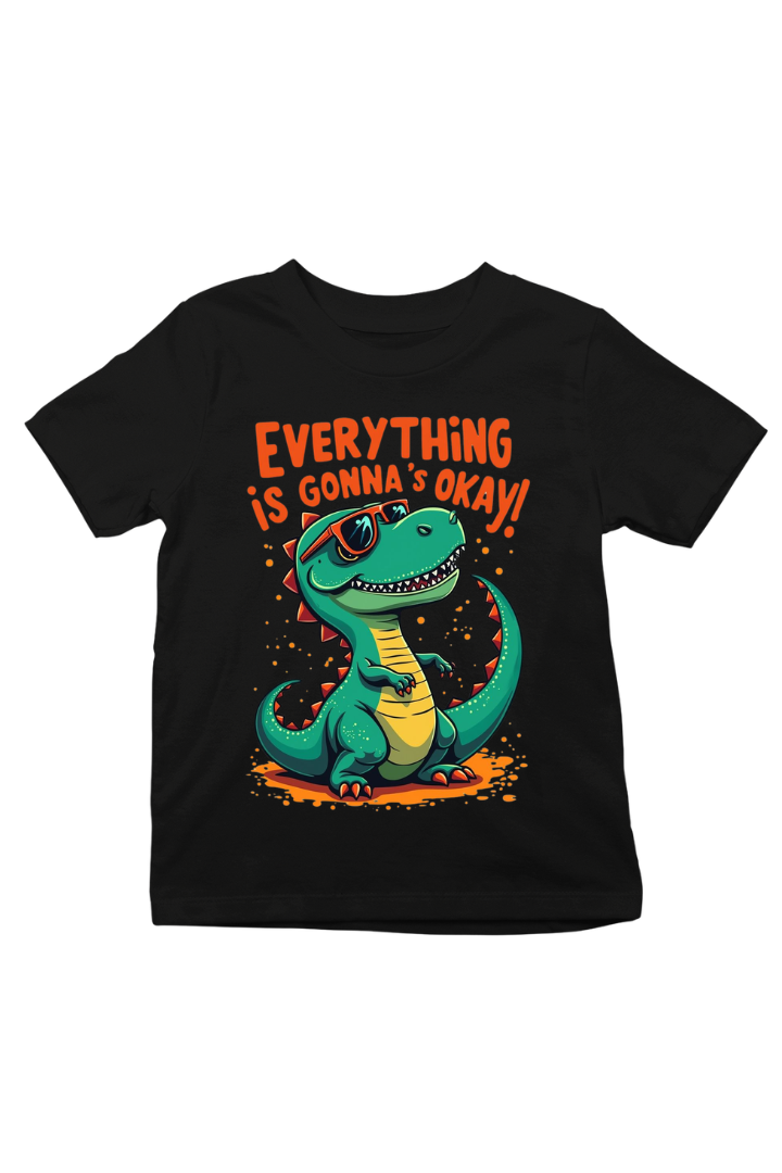 Everything Is Gonna's Okay Cotton print Kids Unisex t-shirt
