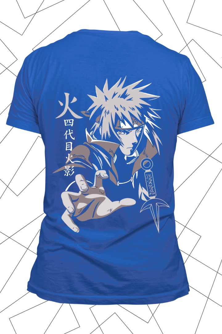 Minato Front and Back Anime Print- Premium T-shirt