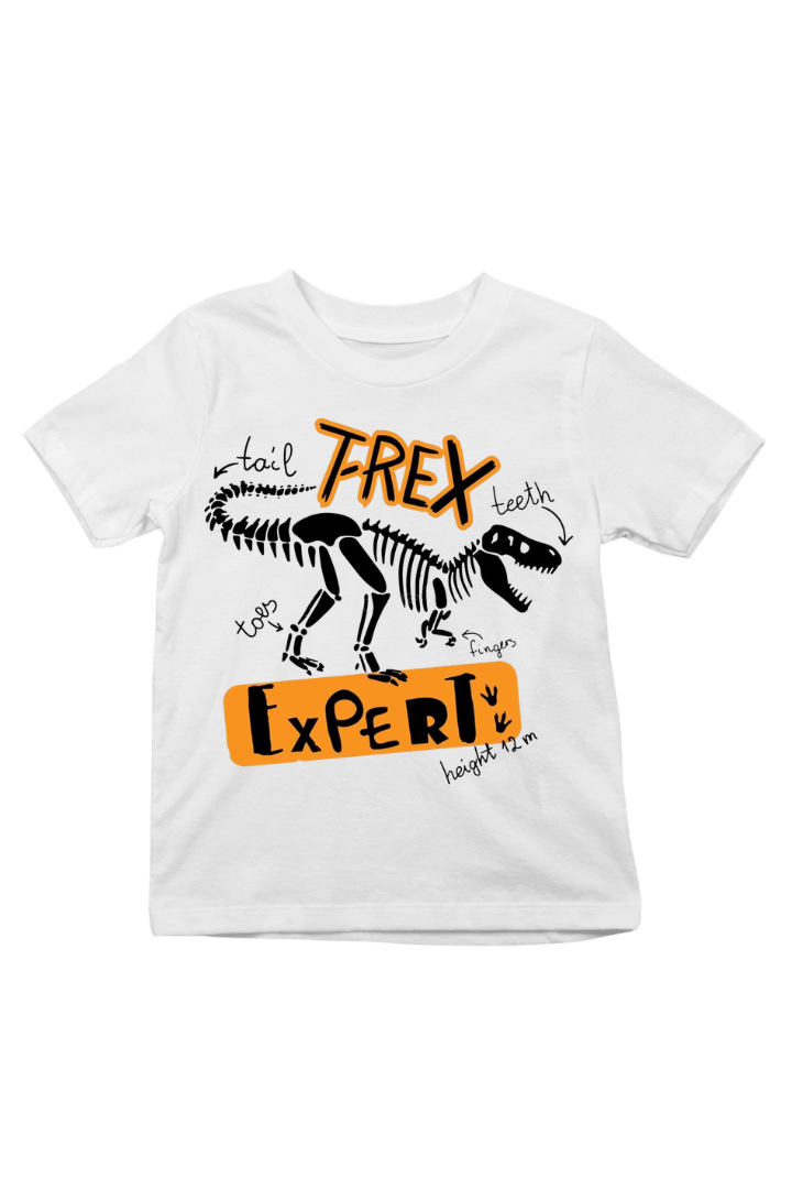 T-Rex Expert Cotton print Kids Unisex t-shirt