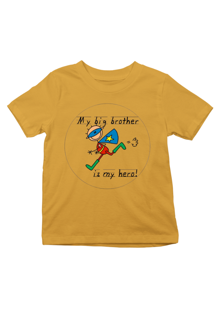 My Big Brother Is My Hero Rakshabandhan Print Kids Unisex t-shir
