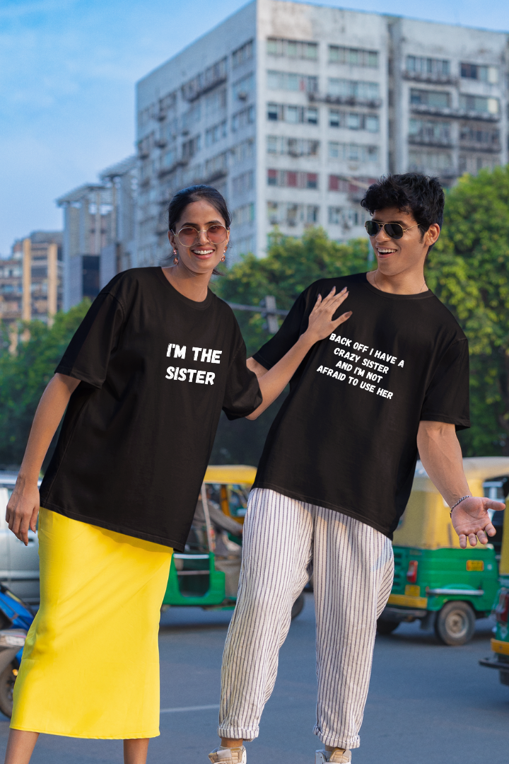 Brother- Sister Combo Rakshabandhan Unisex Adult Regular Fit T-shirt