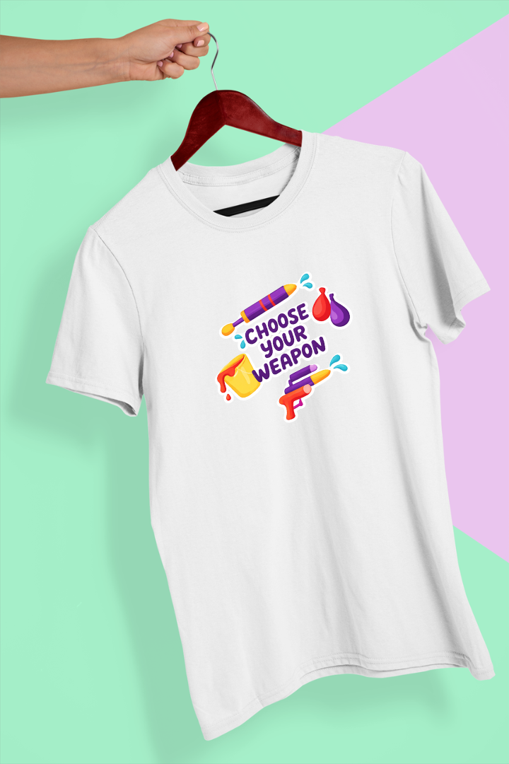 Choose Your Weapon Unisex Cotton Tshirt