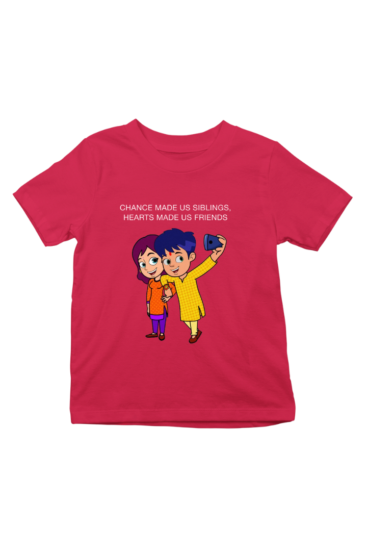 Siblings Theme Print Kids Unisex t-shirt
