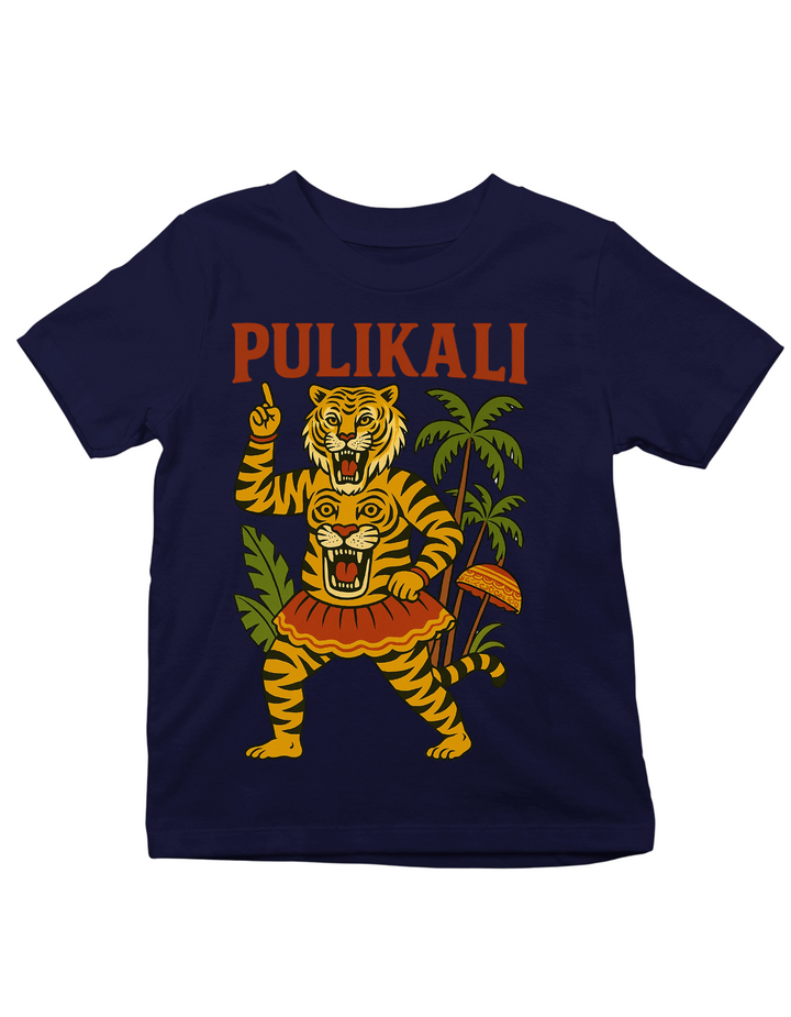 Pulikali Onam Theme Kids Unisex Regular t-shirt