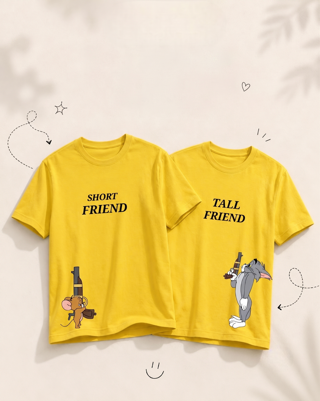 Tall and Short Friend Unisex T-shirt