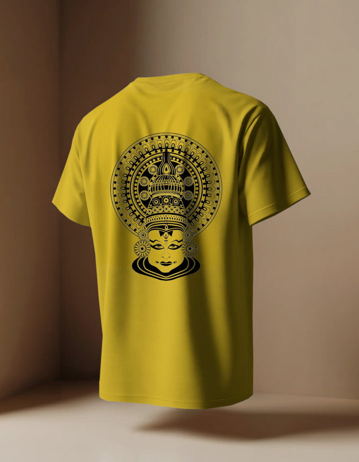 Kathakali Front and Back Print Unisex Regular Fit T-shirt