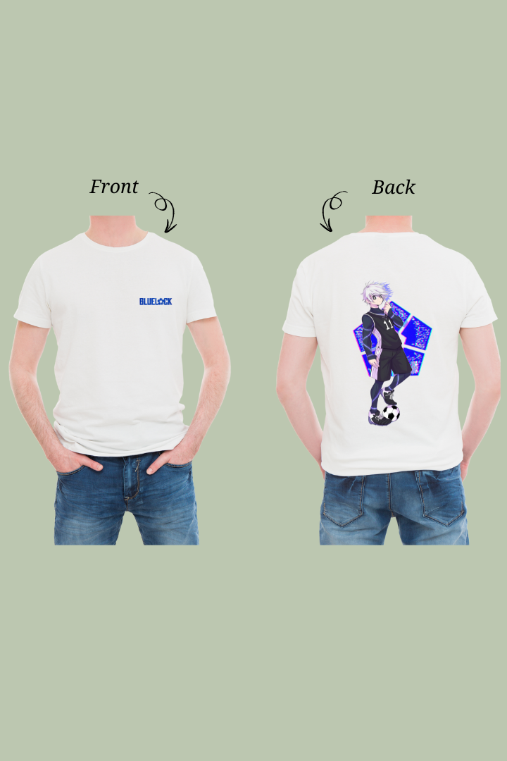 Bluelock Front and Back Anime Print- Premium T-shirt