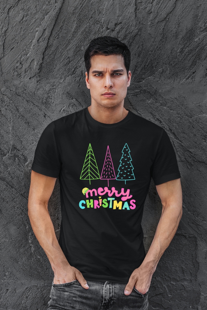 Merry Christmas Theme Unisex Regular Fit Tshirt