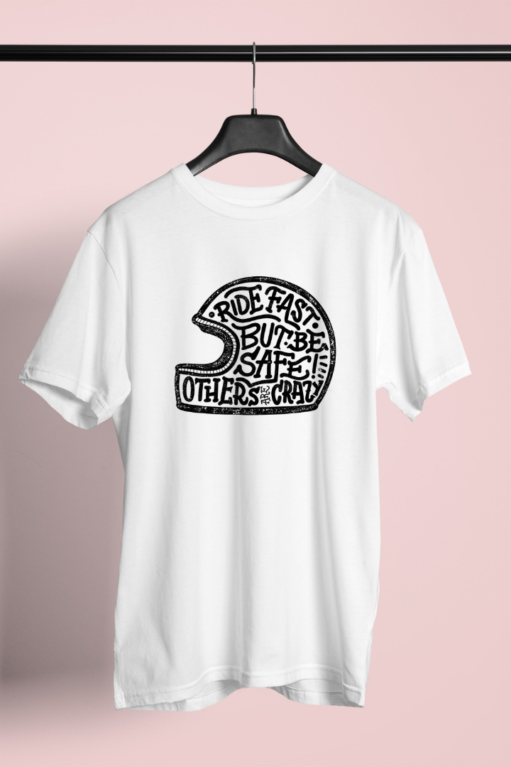 Helmet Graphic Unisex Cotton T-shirt