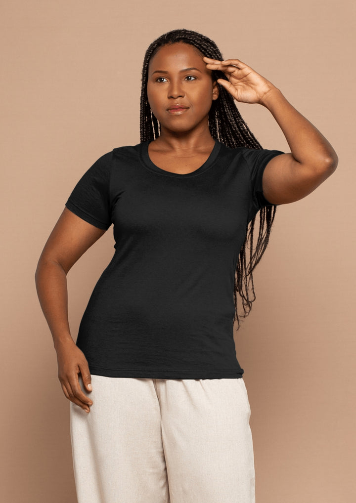 Pick Any 3 – Women Solid Slim Fit Premium Cotton Tees
