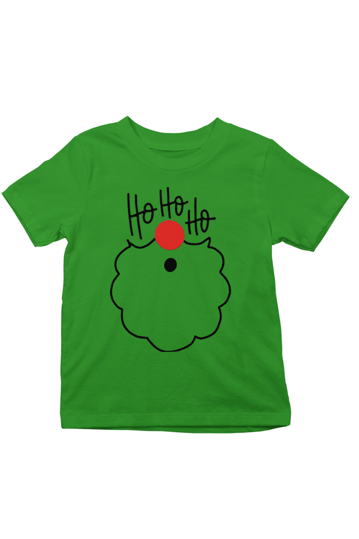 Ho Ho Ho Christmas Theme Kids Unisex Regular Fit Tshirt