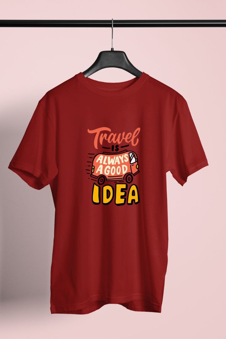 Travel Is Always A Good Idea Unisex Cotton T-shirt