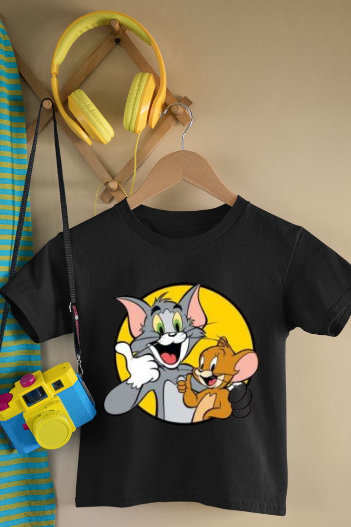 Tom & Jerry front and back print Kids Unisex Regular t-shirt