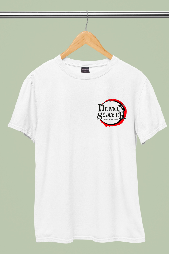 Demon Slayer Front and Back Anime Print- Premium T-shirt