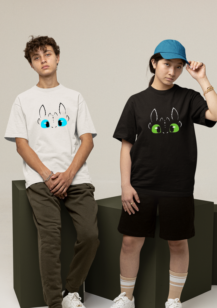 Toothless Friendship Theme Unisex Regular Fit T-shirt