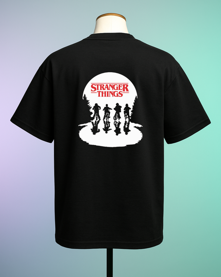 Stranger Things Front & Back print Unisex Cotton T-shirt