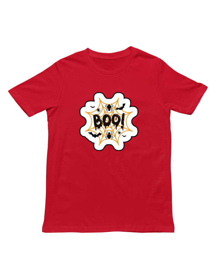 Boo!  Halloween Theme Print Kids Unisex Regular Fit T-shirt