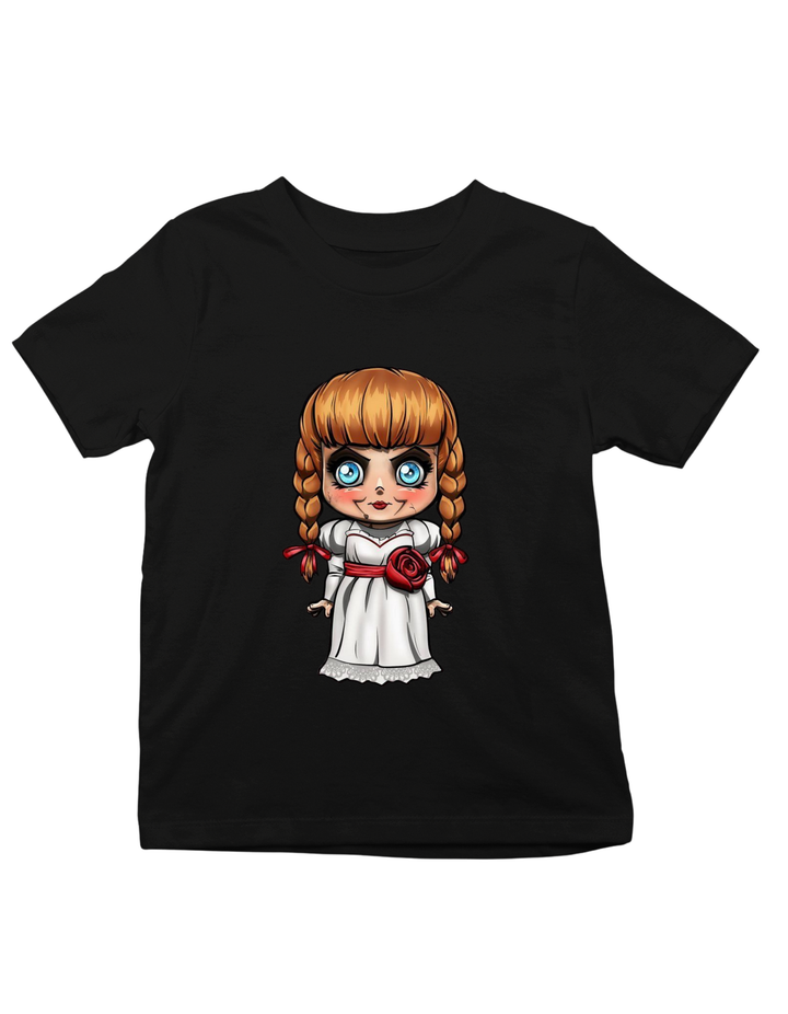 Annabelle Halloween Theme Print Kids Unisex Regular Fit T-shirt