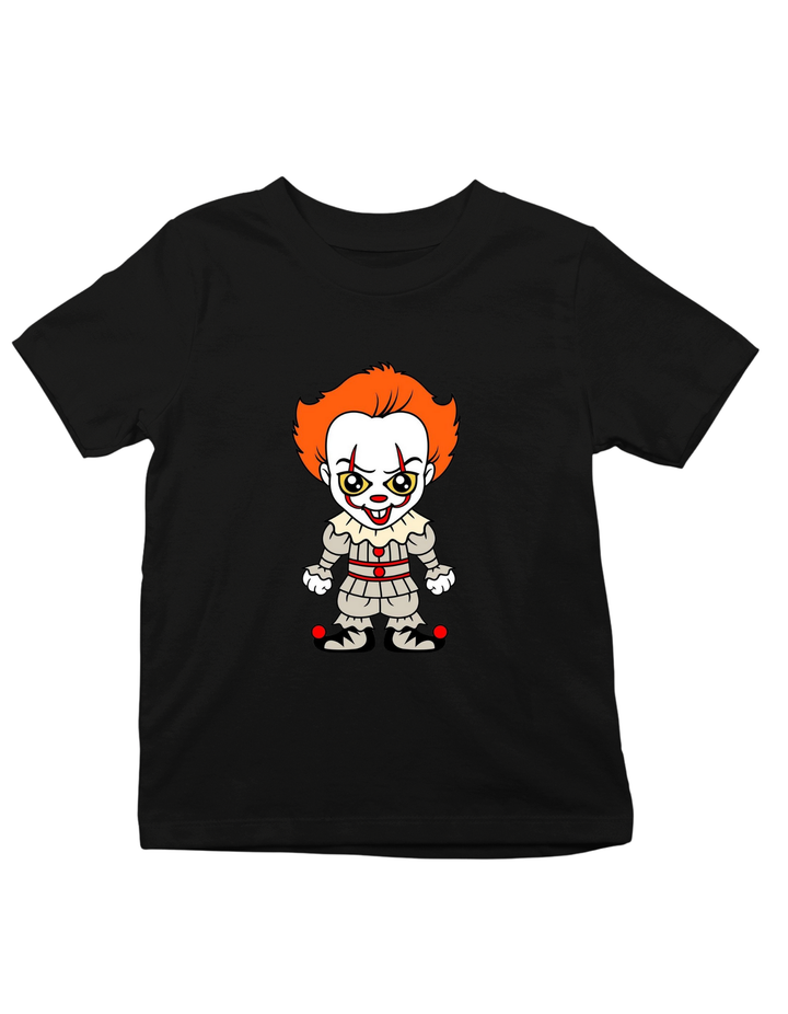 IT Halloween Theme Print Kids Unisex Regular Fit T-shirt