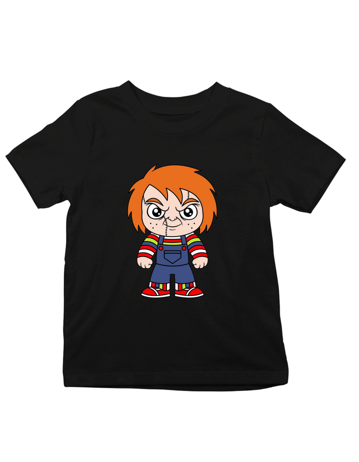 Chucky Halloween Theme Print Kids Unisex Regular Fit T-shirt