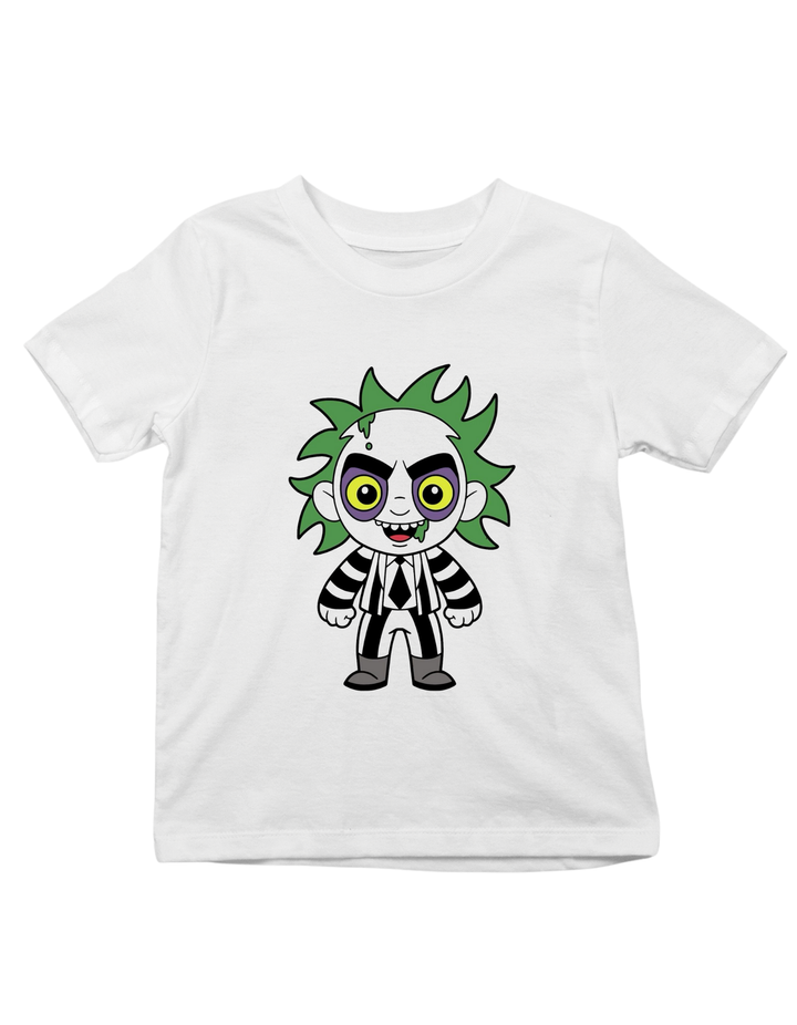 Beetlejuice Halloween Theme Print Kids Unisex Regular Fit T-shirt