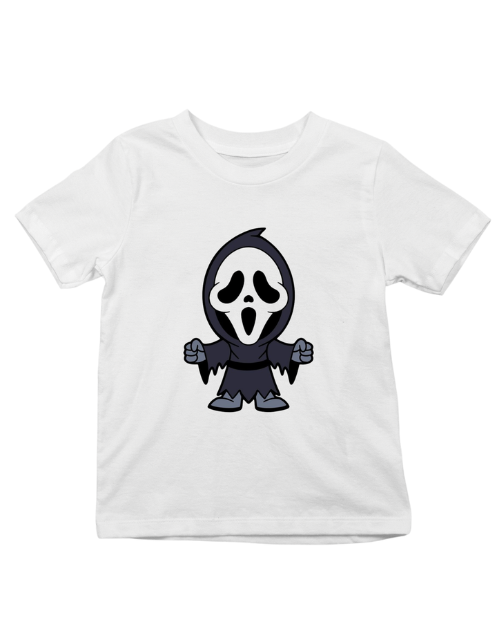 Ghost Halloween Theme Print Kids Unisex Regular Fit T-shirt